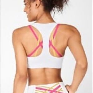 Fabletics White Sports Bra -Kessler Collection